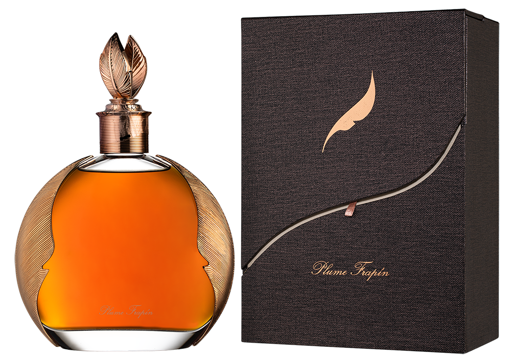 Plume Frapin, Cognac Frapin - Bottle and case