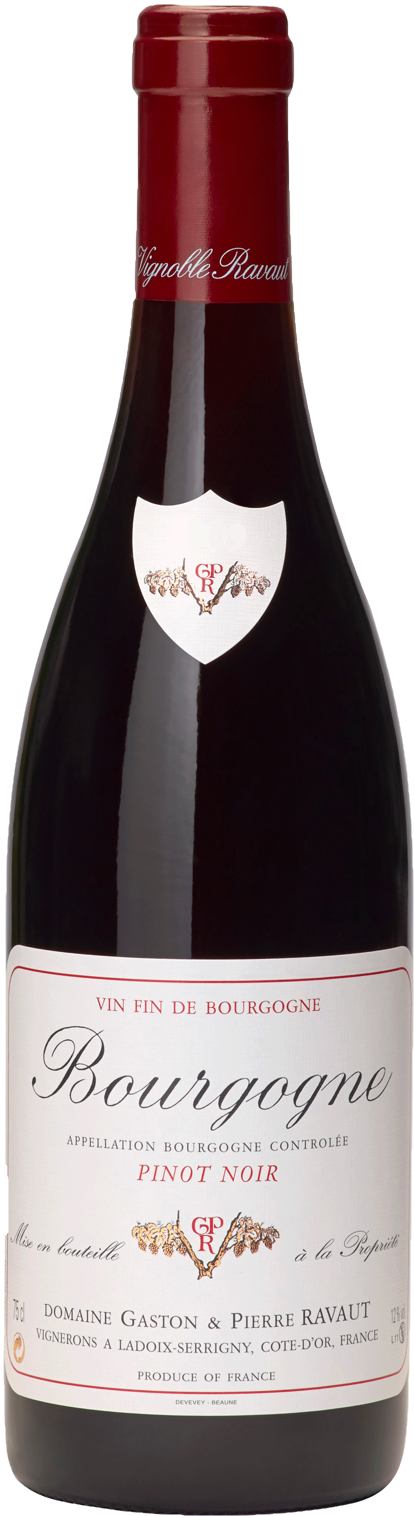 Bourgogne Côte d'Or Pinot Noir 2022, Domaine Gaston et Pierre Ravaut